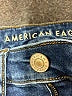 American Eagle Outfitters Solid Blue Jeans Size 4R - photo 7