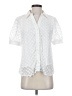 Current Air 100% Polyester White Short Sleeve Blouse Size S - photo 1