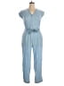 Reistor 100% Tencel Solid Blue Jumpsuit Size XL - photo 1