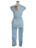 Reistor 100% Tencel Solid Blue Jumpsuit Size XL - photo 2