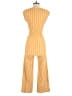 Caution to the Wind Stripes Yellow Jumpsuit Size S - photo 2