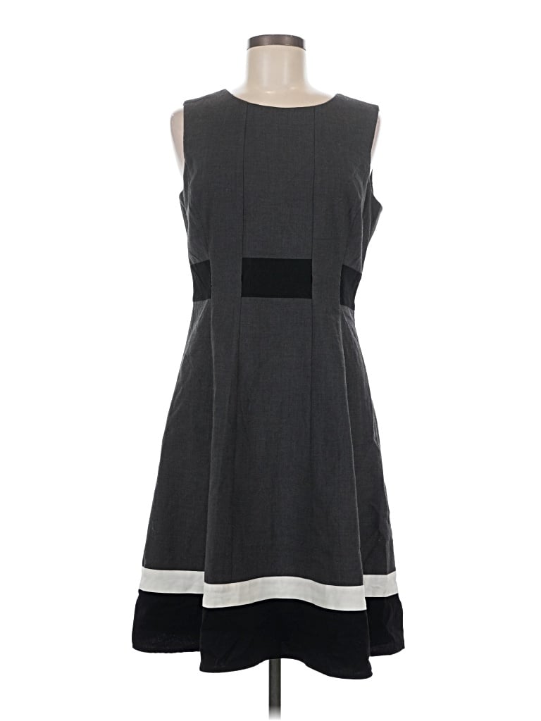 Pre-owned Calvin Klein Casual Dress In Gray