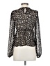 Mi ami 100% Polyester Black Long Sleeve Blouse Size S - photo 2