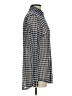 CAbi Houndstooth Blue Long Sleeve Blouse Size S - photo 4