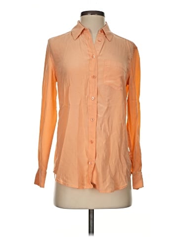 Equipment Long Sleeve Silk Top (view 1)