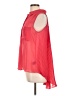 BCBGMAXAZRIA 100% Polyester Red Sleeveless Blouse Size L - photo 5