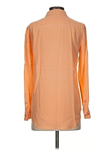 Equipment Long Sleeve Silk Top (view 2)