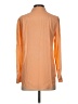 Equipment 100% Silk Color Block Orange Long Sleeve Silk Top Size XS - photo 2
