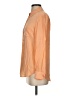Equipment 100% Silk Color Block Orange Long Sleeve Silk Top Size XS - photo 5