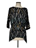 Neiman Marcus Black 3/4 Sleeve Blouse Size L - photo 1