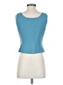 Tahari by ASL 100% Polyester Blue Sleeveless Top Size 4 Petite - photo 2