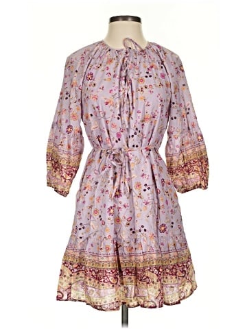 Self Contrast Casual Dress (view 1)