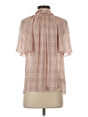 Rebecca Taylor Short Sleeve Silk Top (view 2)