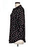 Maison Jules 100% Polyester Hearts Black 3/4 Sleeve Blouse Size L - photo 5