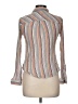 We the Free Stripes Silver Long Sleeve Blouse Size M - photo 2