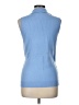 Ann Taylor Blue Sleeveless Blouse Size L - photo 2