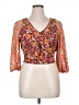 Sienna Sky 100% Polyester Orange 3/4 Sleeve Blouse Size XL - photo 1