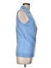 Ann Taylor Blue Sleeveless Blouse Size L - photo 4