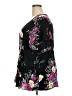 Torrid 100% Rayon Black Short Sleeve Blouse Size 3X Plus (3) - photo 5
