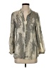 Parker Animal Print Ivory 3/4 Sleeve Blouse Size XS - photo 1