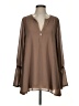 Show Me Your Mumu Brown Long Sleeve Blouse Size S - photo 1
