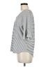 CAbi 100% Cotton Stripes Gray 3/4 Sleeve Top Size M - photo 5