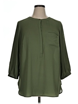 Jm Collection 3/4 Sleeve Blouse