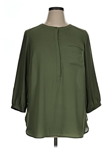 JM Collection 3/4 Sleeve Blouse (view 1)