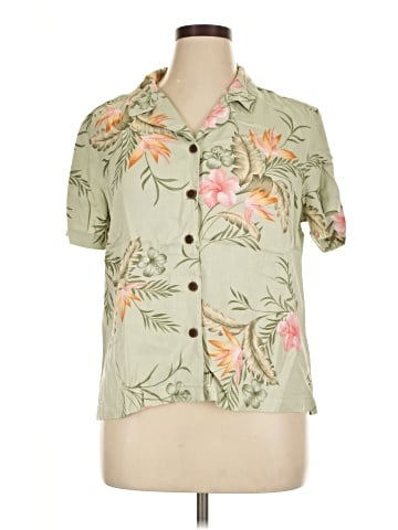 Caribbean Joe Short Sleeve Blouse (view 1)