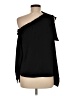 CeCe 100% Polyester Black Long Sleeve Blouse Size M - photo 2