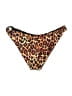 Shekini Animal Print Brown Swimsuit Bottoms Size M - photo 2