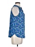 Ann Taylor LOFT Blue Sleeveless Blouse Size Lg Petite - photo 4