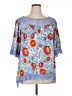 Eyeshadow Blue 3/4 Sleeve Blouse Size 0X - photo 1