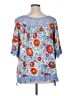 Eyeshadow Blue 3/4 Sleeve Blouse Size 0X - photo 2