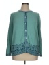 Appleseeds Teal Cardigan Size 1X - photo 1