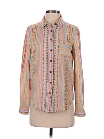 By Anthropologie Long Sleeve Button-Down Shirt (view 1)