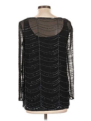 Scala Long Sleeve Silk Top (view 2)
