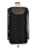 Scala 100% Silk Black Long Sleeve Silk Top Size L - photo 2