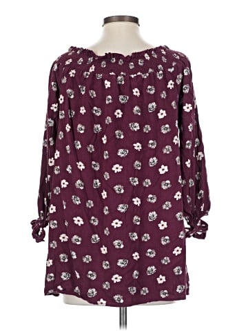 Blu Pepper 3/4 Sleeve Blouse (view 2)