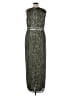 Mac Duggal 100% Polyester Metallic Silver Cocktail Dress Size 14 - photo 2
