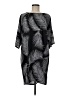 lucy Graphic Black Casual Dress Size M - photo 1