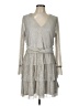 1.State Metallic Silver Casual Dress Size L - photo 1