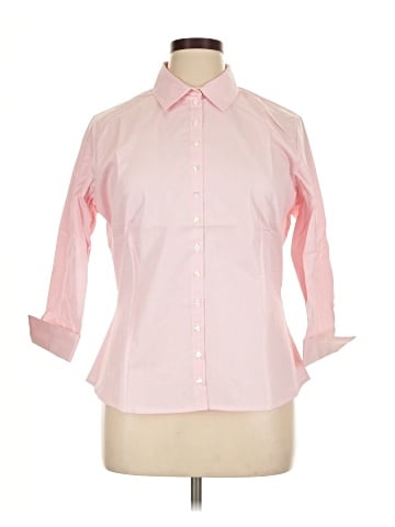 Anne Fontaine 3/4 Sleeve Button-Down Shirt (view 1)