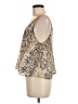 Harper Wren 100% Polyester Tan Sleeveless Blouse Size M - photo 5