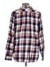Lands' End 100% Cotton Plaid Red Long Sleeve Button-Down Shirt Size L (tall) - photo 2