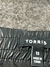 Torrid 100% Polyester Solid Black Faux Leather Skirt Size 10 Plus - photo 4