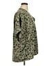 Jodifl 100% Polyester Animal Print Green Short Sleeve Blouse Size 1X - photo 4