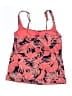 Lands' End Tropical Red Swimsuit Top Size 4 - photo 2