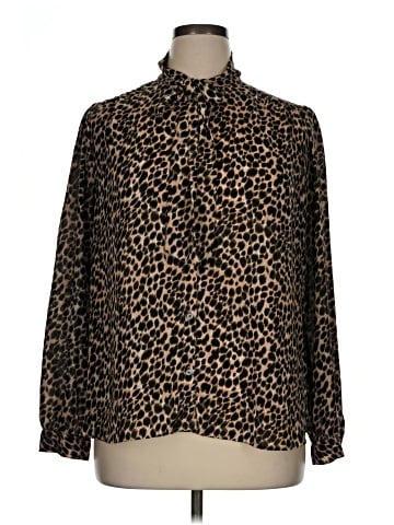 J.Crew Factory Store Long Sleeve Blouse (view 1)