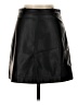 J.Crew 100% Polyester Black Faux Leather Skirt Size 0 - photo 1